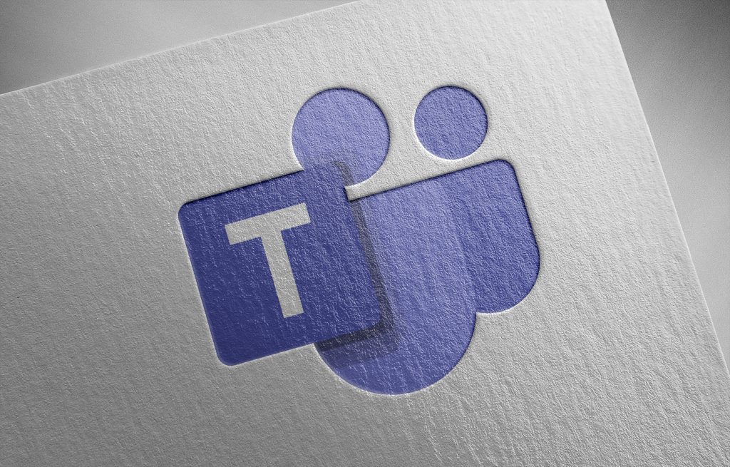Microsoft Teams Icon on paper