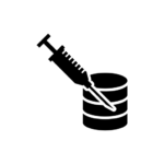 A code injection into a SQL database to extract information