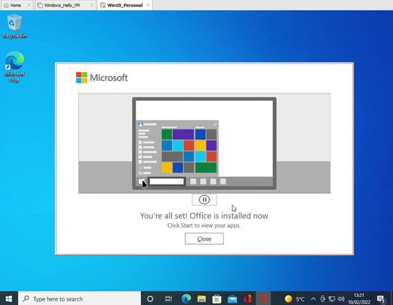 You're all set! Office is installed now.