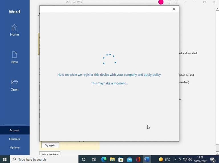 Registering device with your organisation