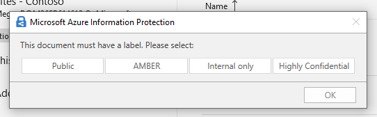 The "Not Now" button in the AIP UL Client save dialogue has gone