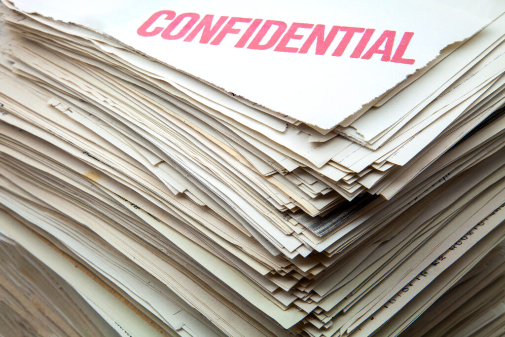 Keeping information confidential and only sharing as appropriate is vital to businesses