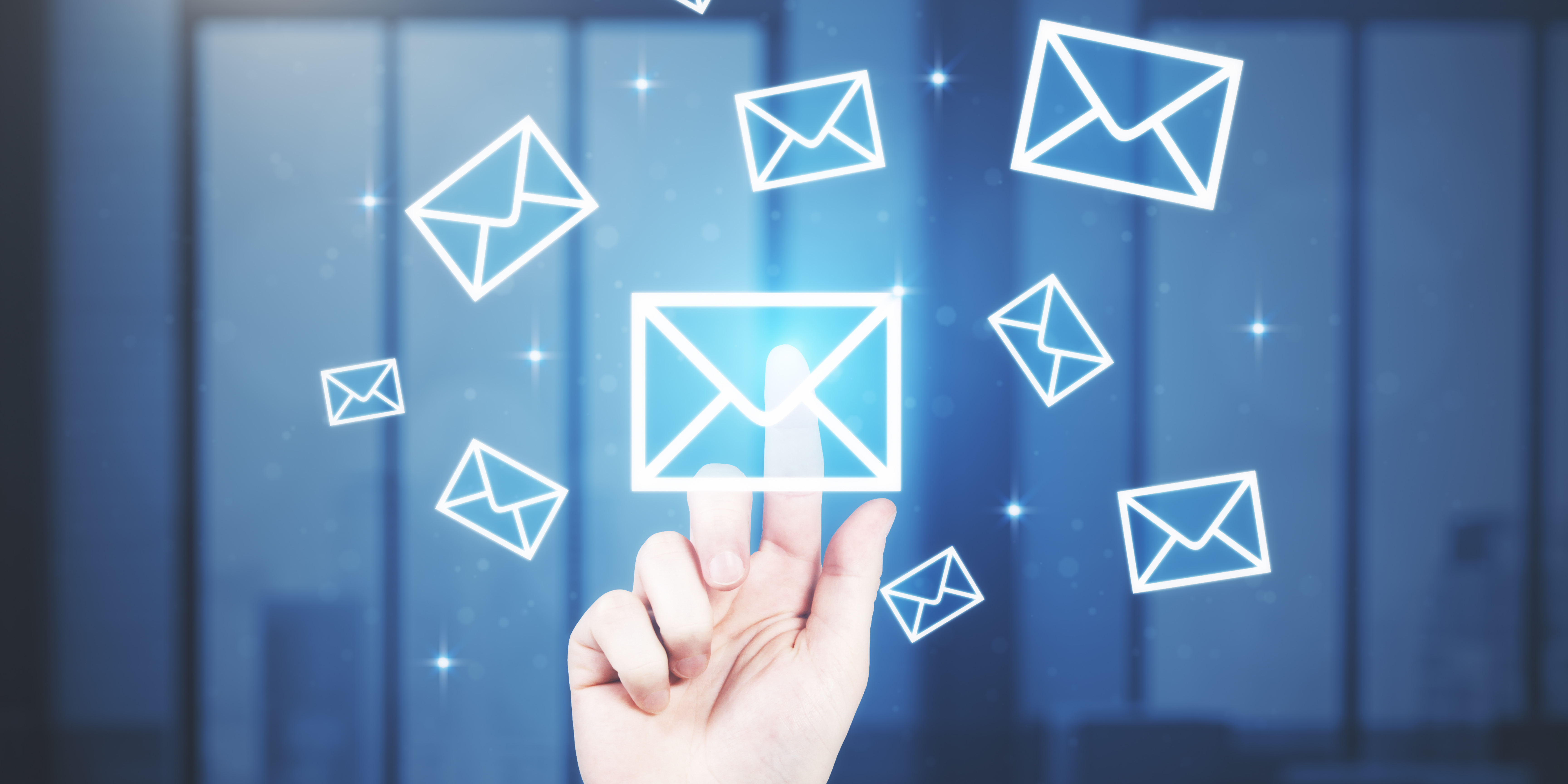 When should distribution lists be used to manage a list of email addresses?